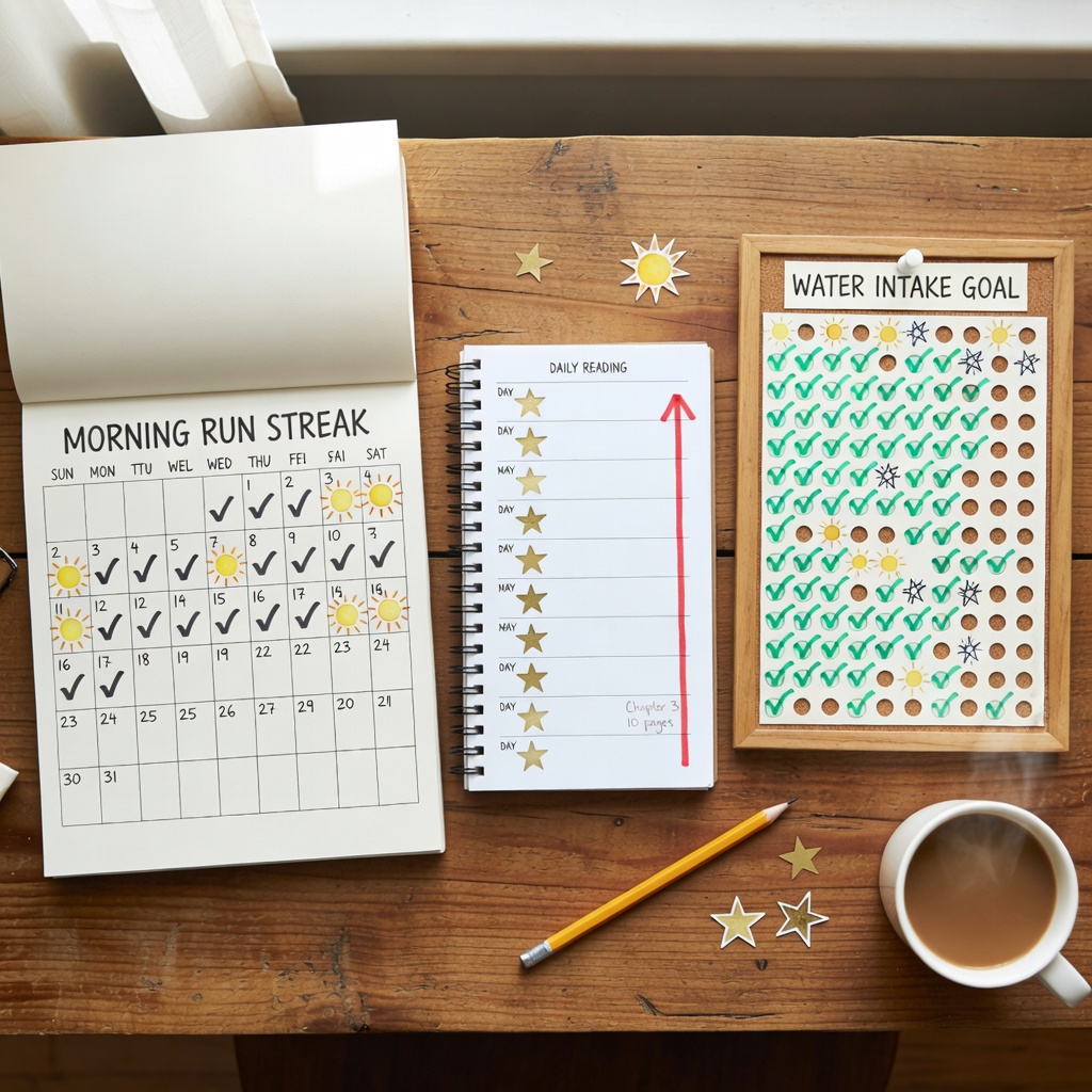 Habit calendar tracking system