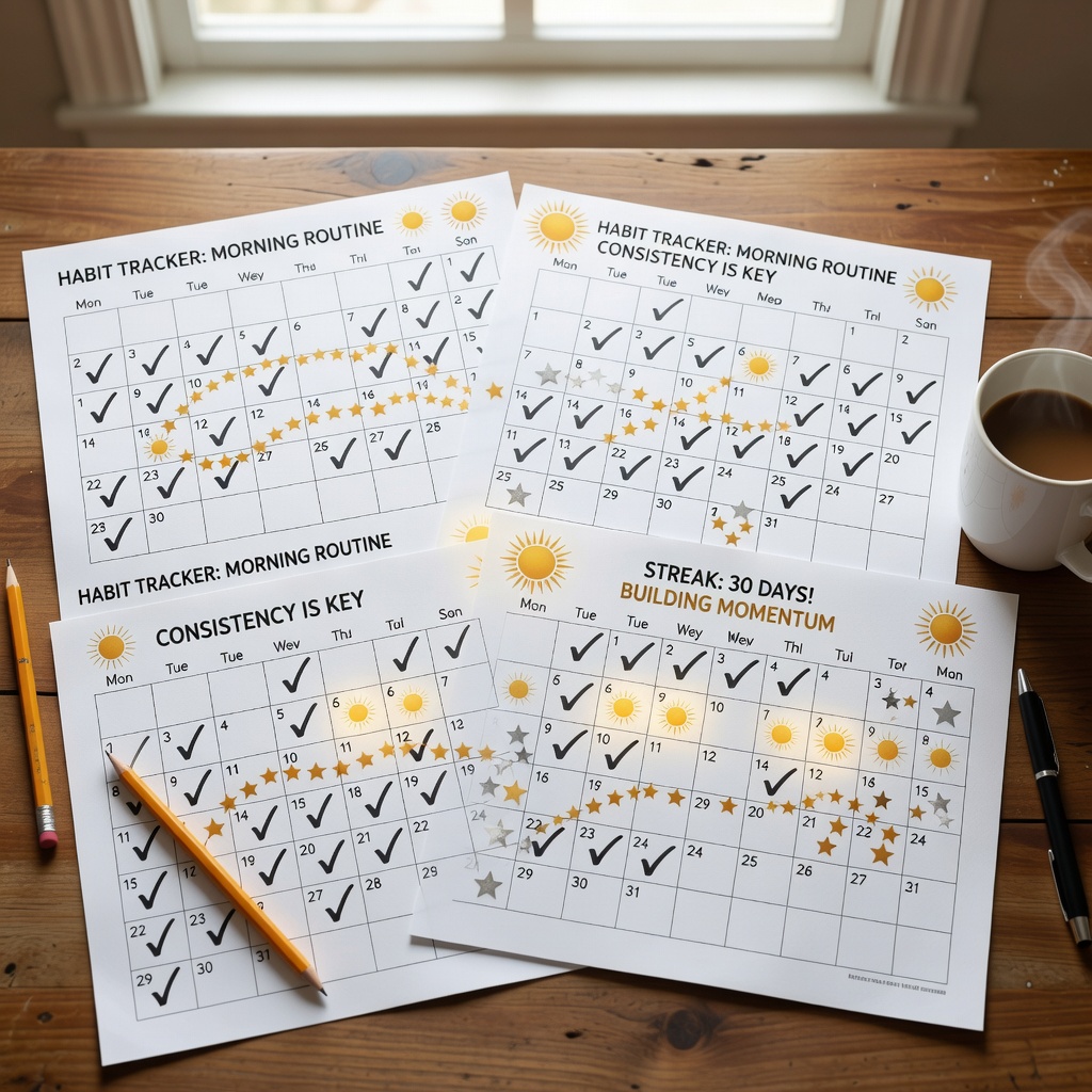 Habit calendar template